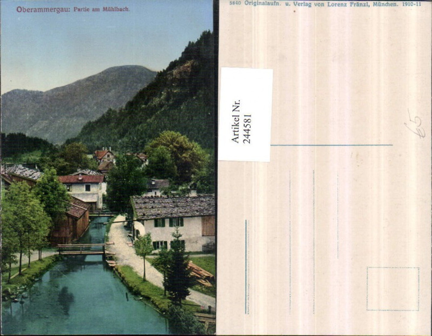 244581,Oberammergau Partie am Mühlbach