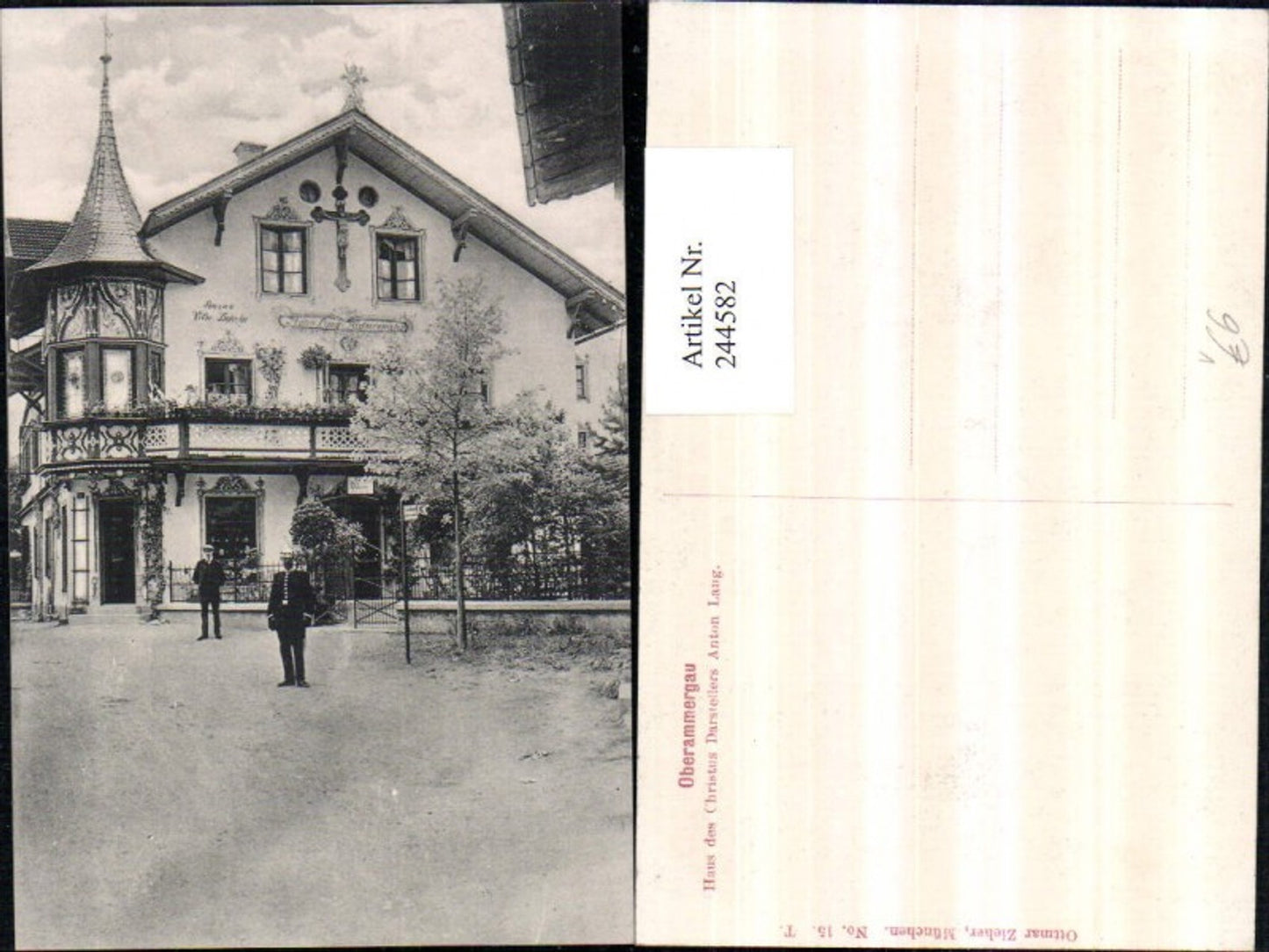 244582,Oberammergau Haus d. Christus Darstellers Anton Lang pub Ottmar Zieher 15