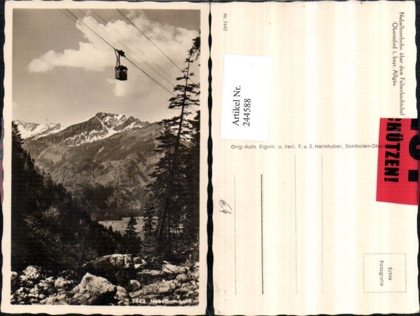 244588,Nebelhornbahn Seilbahn über d. Faltenbachtobel in Oberstdorf im Allgäu