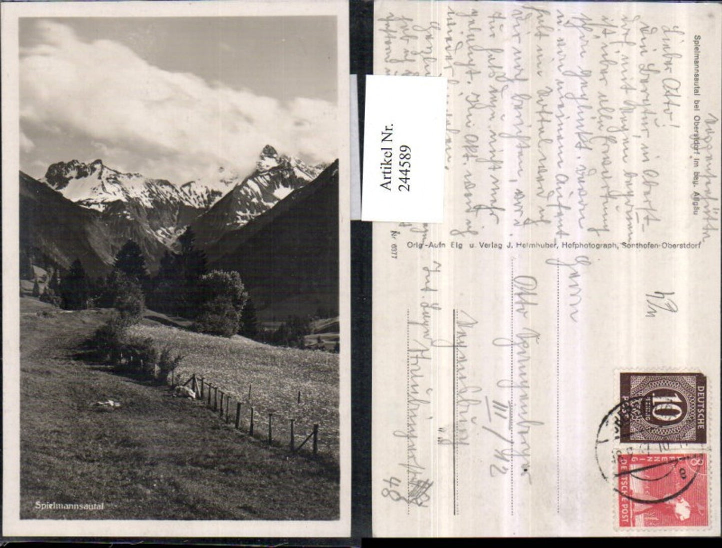 244589,Spielmannsautal Partie b. Oberstdorf im Allgäu