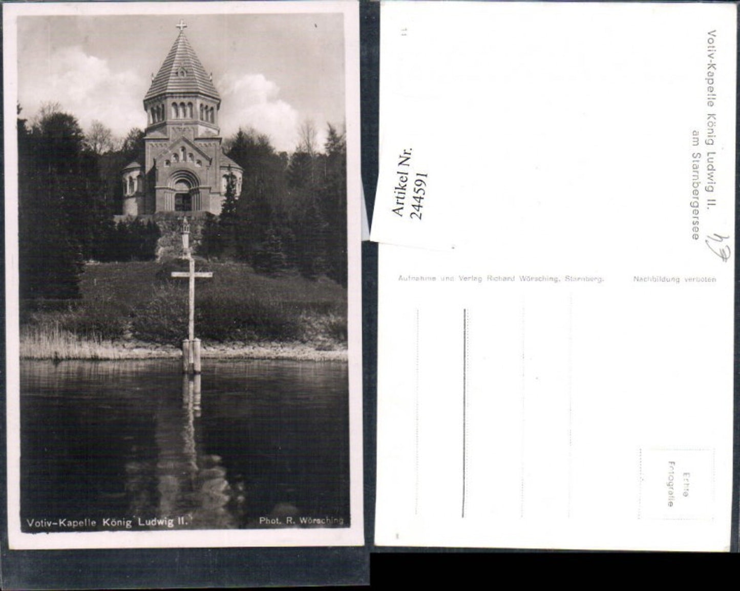244591,Votiv-Kapelle König Ludwig 2 am Starnbergersee b. Starnberg