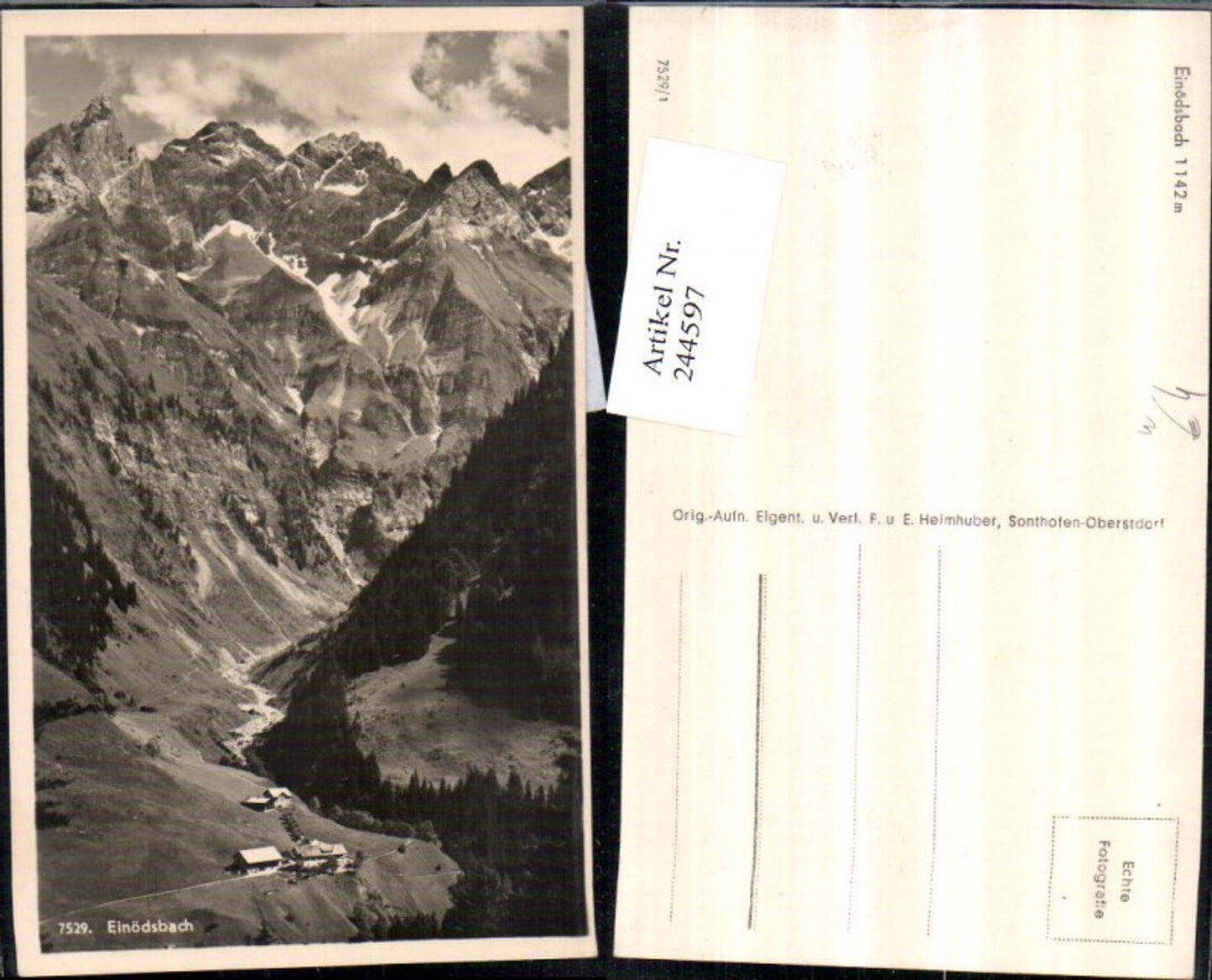 244597, Einödsbach near Oberstdorf, mountain scenery