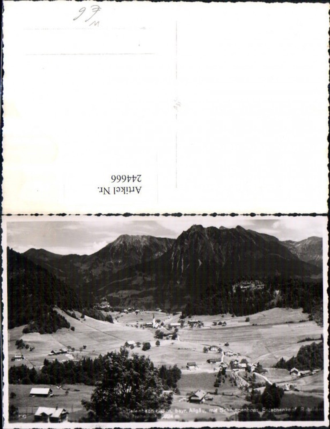 244666,Tiefenbach im bayerischen Allgäu m. Schnippenhorn Entschenkopf u. Nebelhorn