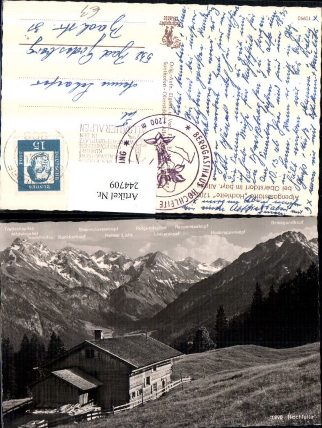 244709, Alpengaststätte Hochleite near Oberstdorf in the Allgäu