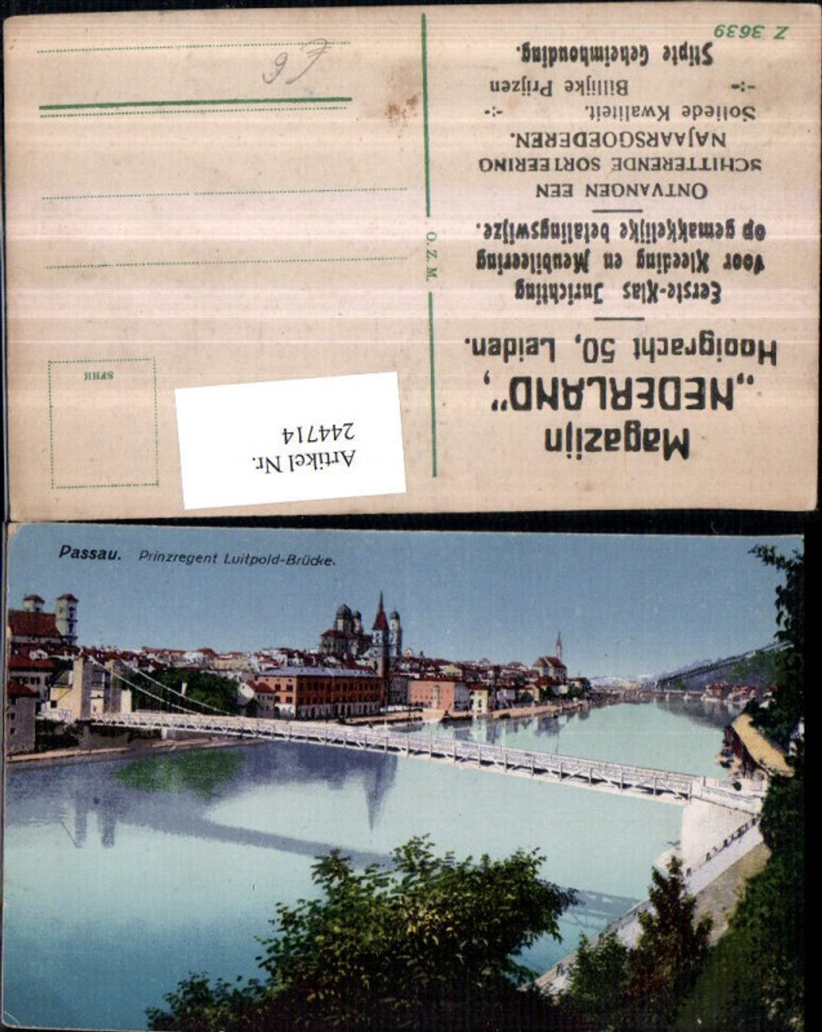 244714,Passau Teilansicht Prinzregent Luitpold-Brücke