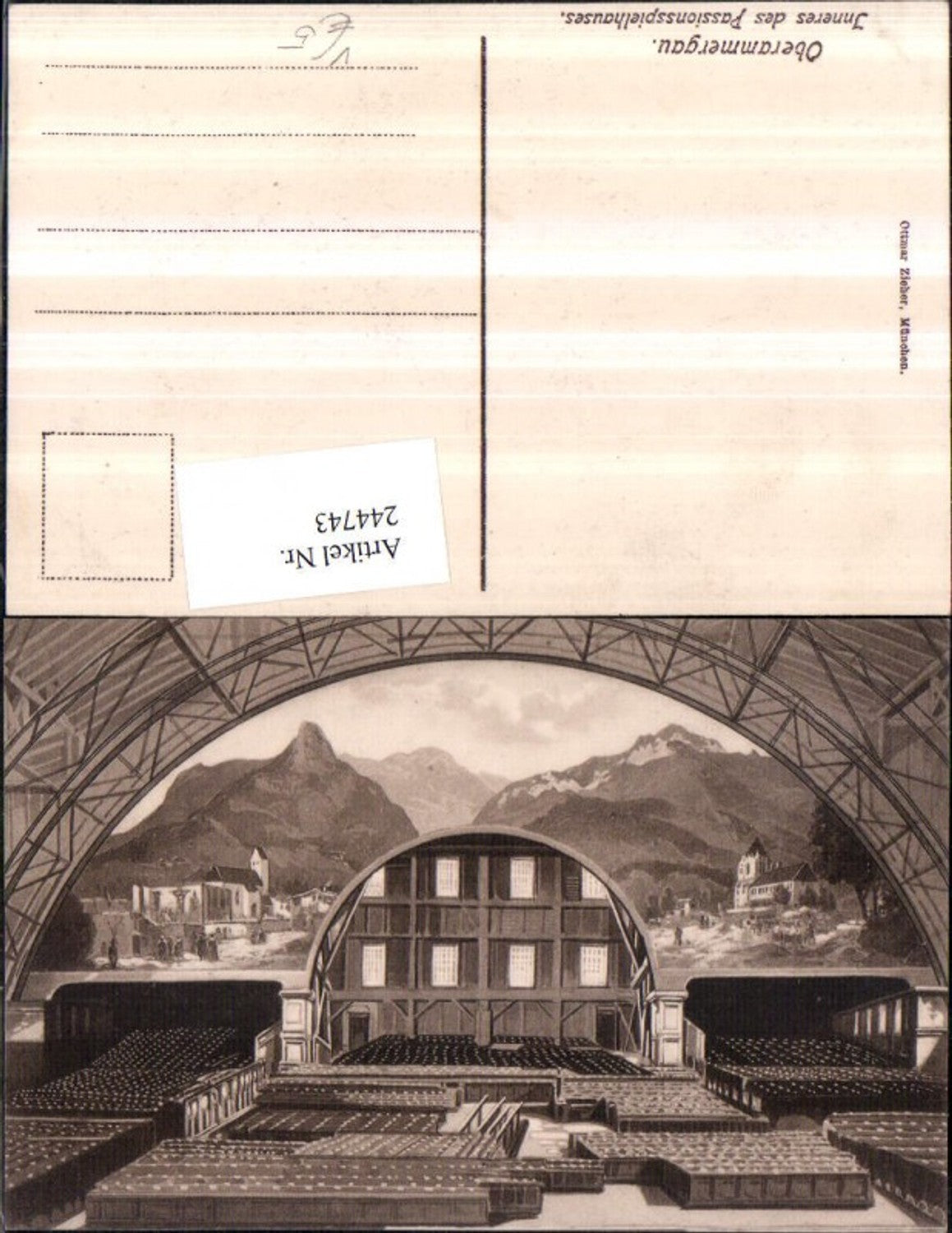 244743,Oberammergau Inneres des Passionsspielhauses pub Ottmar Zieher