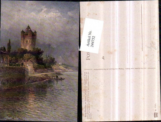 244752,Künstler AK Astudin Burg Eltville am Rhein