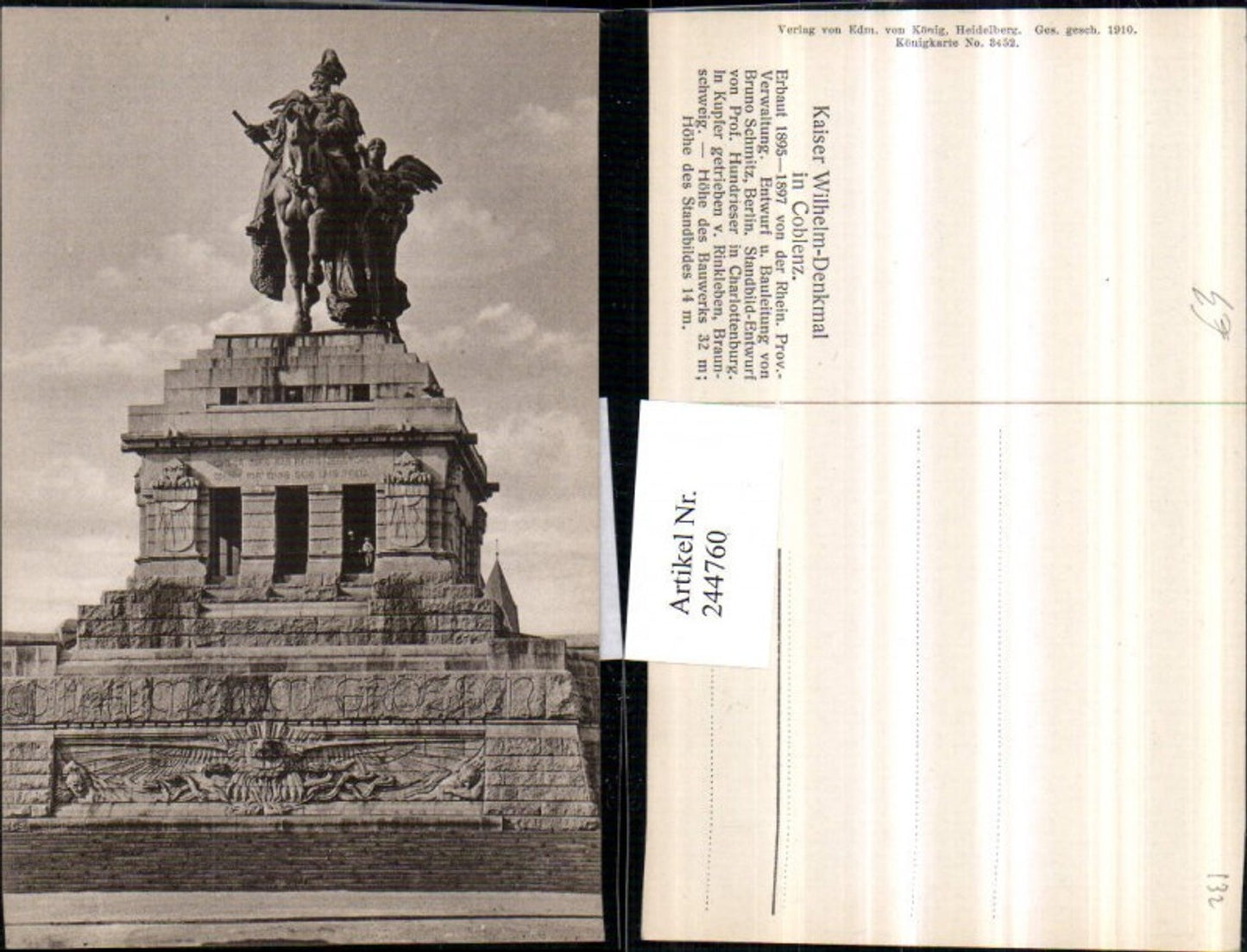 244760,Kaiser Wilhelm-Denkmal in Koblenz