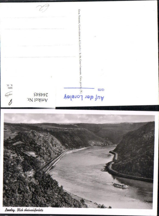 244845,Loreley Blick rheinaufwärts b. St. Goarshausen