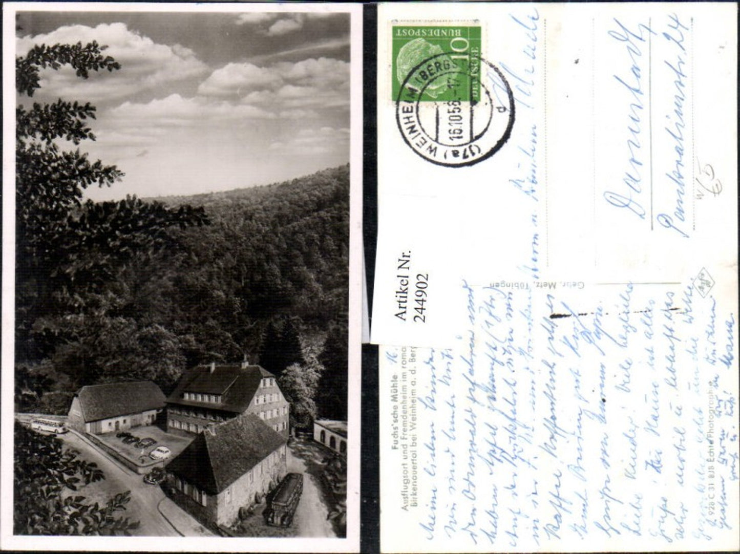 244902,Fuchs'sche Mühle im Birkenauertal b. Weinheim an d. Bergstraße