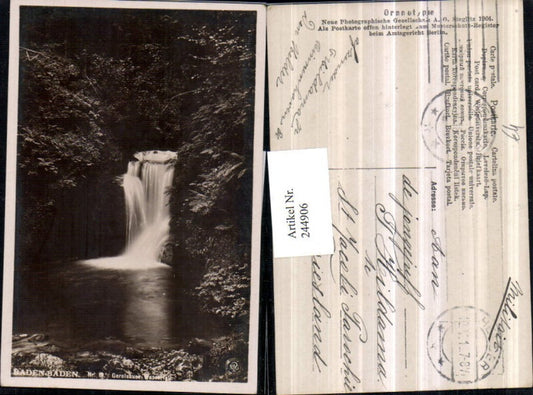 244906, Baden-Baden Gerolsauer Wasserfall pub NPG