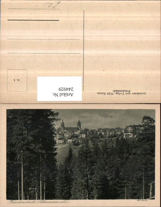 244929, Freudenstadt in the Black Forest, partial view