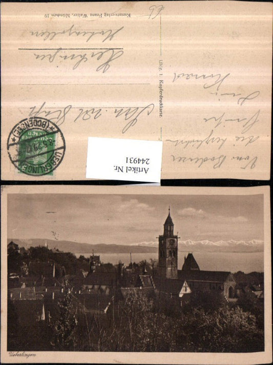244931, Überlingen Partial view of church tower