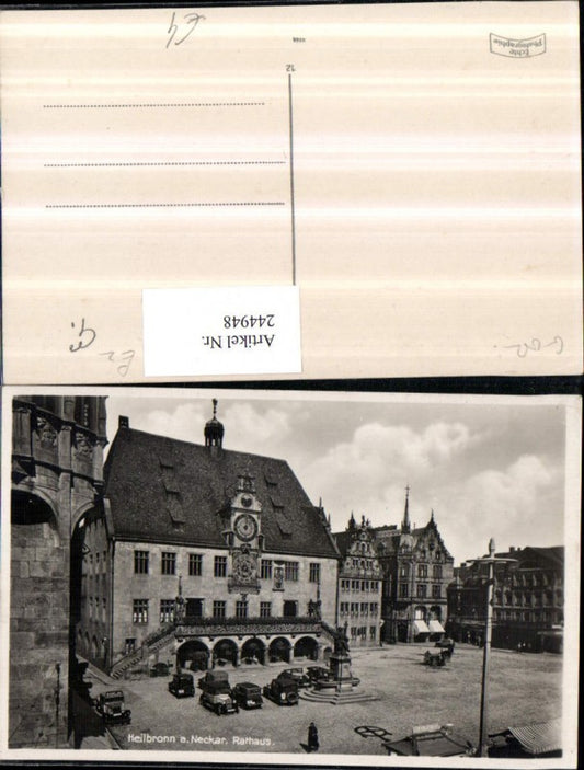 244948, Heilbronn am Neckar Town Hall with monument