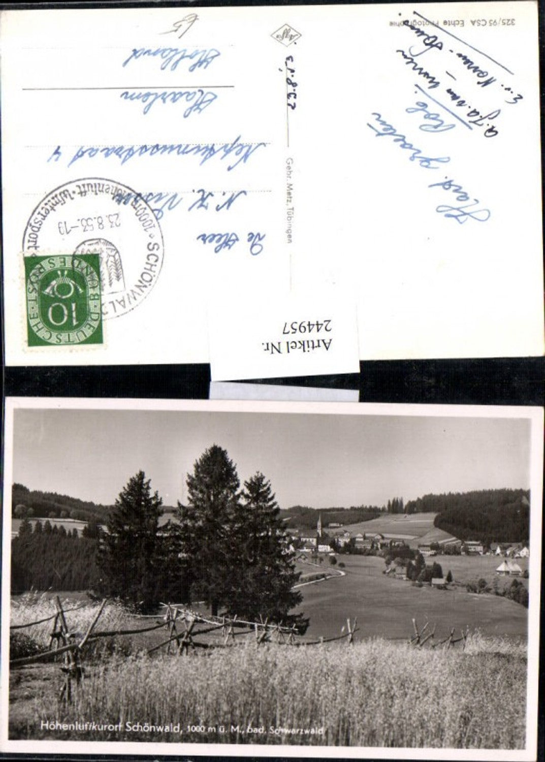 244957,Schönwald im Schwarzwald Teilansicht Partie
