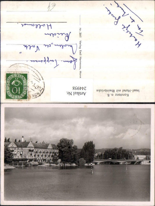 244958, Konstanz on Lake Constance, Island Hotel with Rhine Bridge