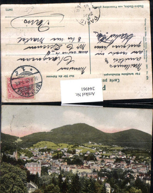 244961, Baden-Baden, total view seen from Fremersberg