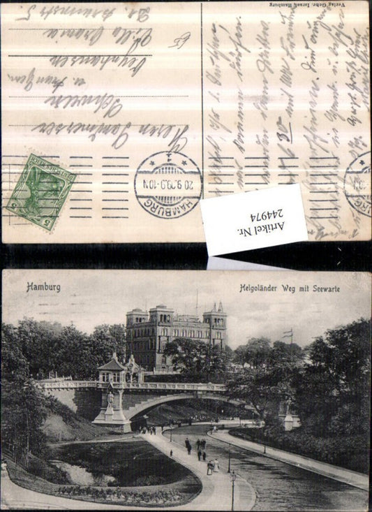 244974,Hamburg Helgoländer Weg m. Seewarte Brücke