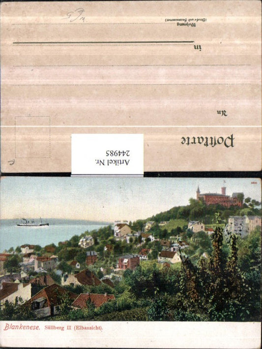 244985,Hamburg Blankenese Süllberg 2 Elbansicht