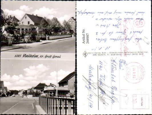 244987,Nauheim Straßenansicht Häuser Mehrbildkarte