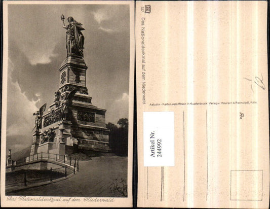 244992,Das Nationaldenkmal auf dem Niederwald b. Rüdesheim