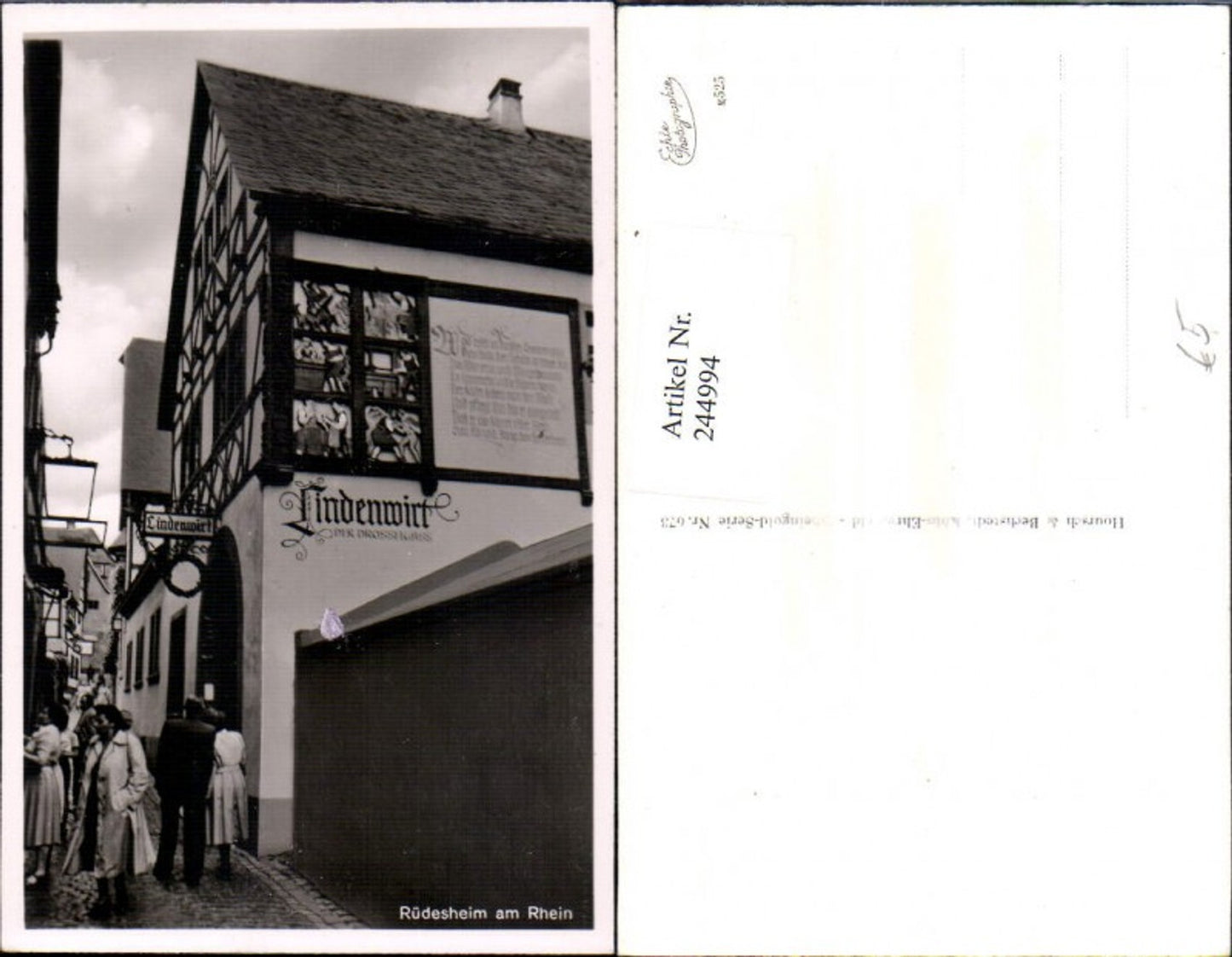 244994,Rüdesheim am Rhein Gasse Lindenwirt