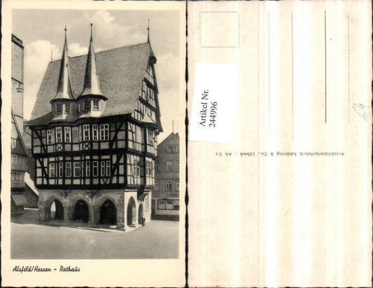 244996,Alsfeld in Hessen Rathaus