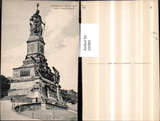 245001,Nationaldenkmal auf dem Niederwald b. Rüdesheim
