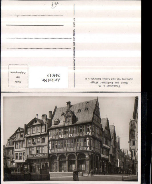 245019,Frankfurt am Main Haus zur Goldenen Wage