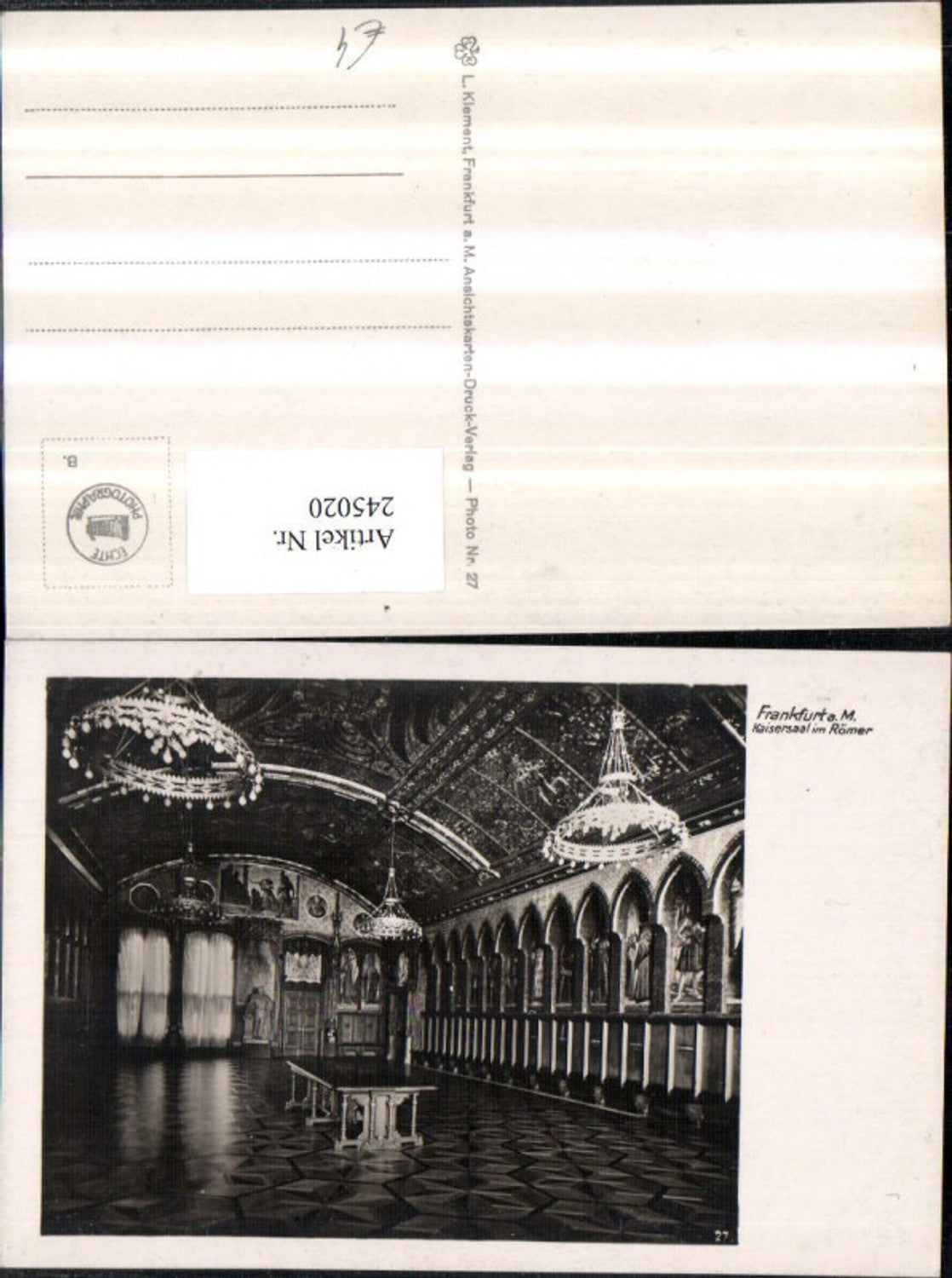 245020,Frankfurt am Main Kaiseraal im Römer Innenansicht