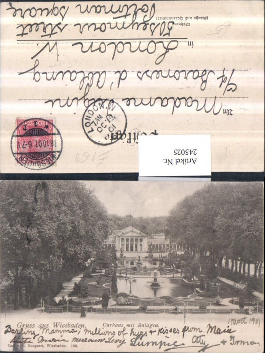 245025,Gruß aus Wiesbaden Kurhaus m. Anlagen