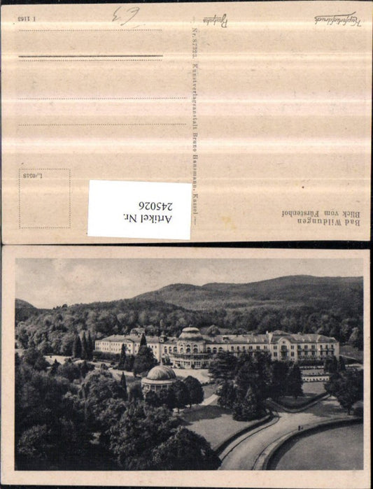 245026,Bad Wildungen Blick v. Fürstenhof