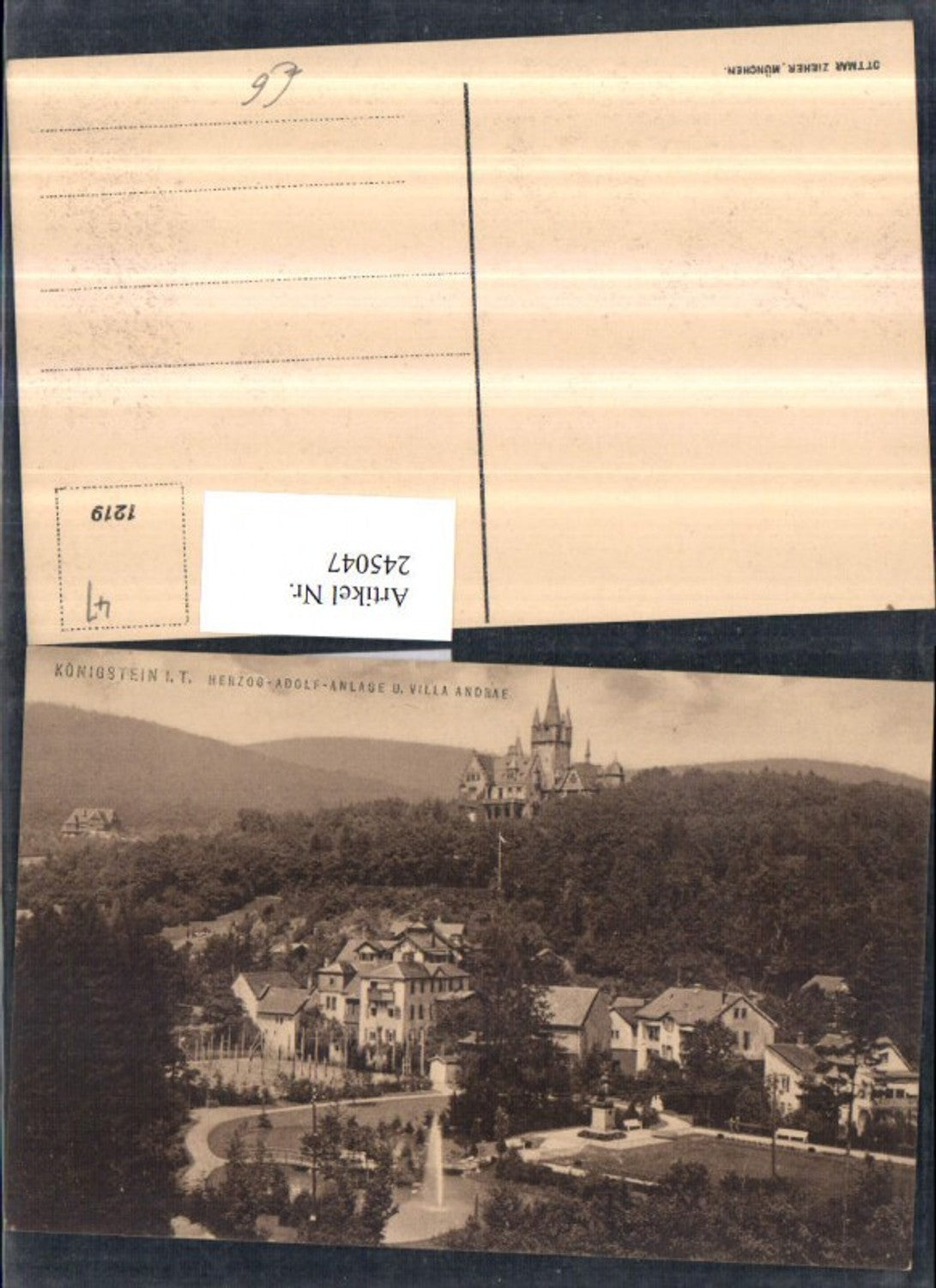 245047,Königstein im Taunus Herzog-Adolf-Anlage u. Villa Andreae