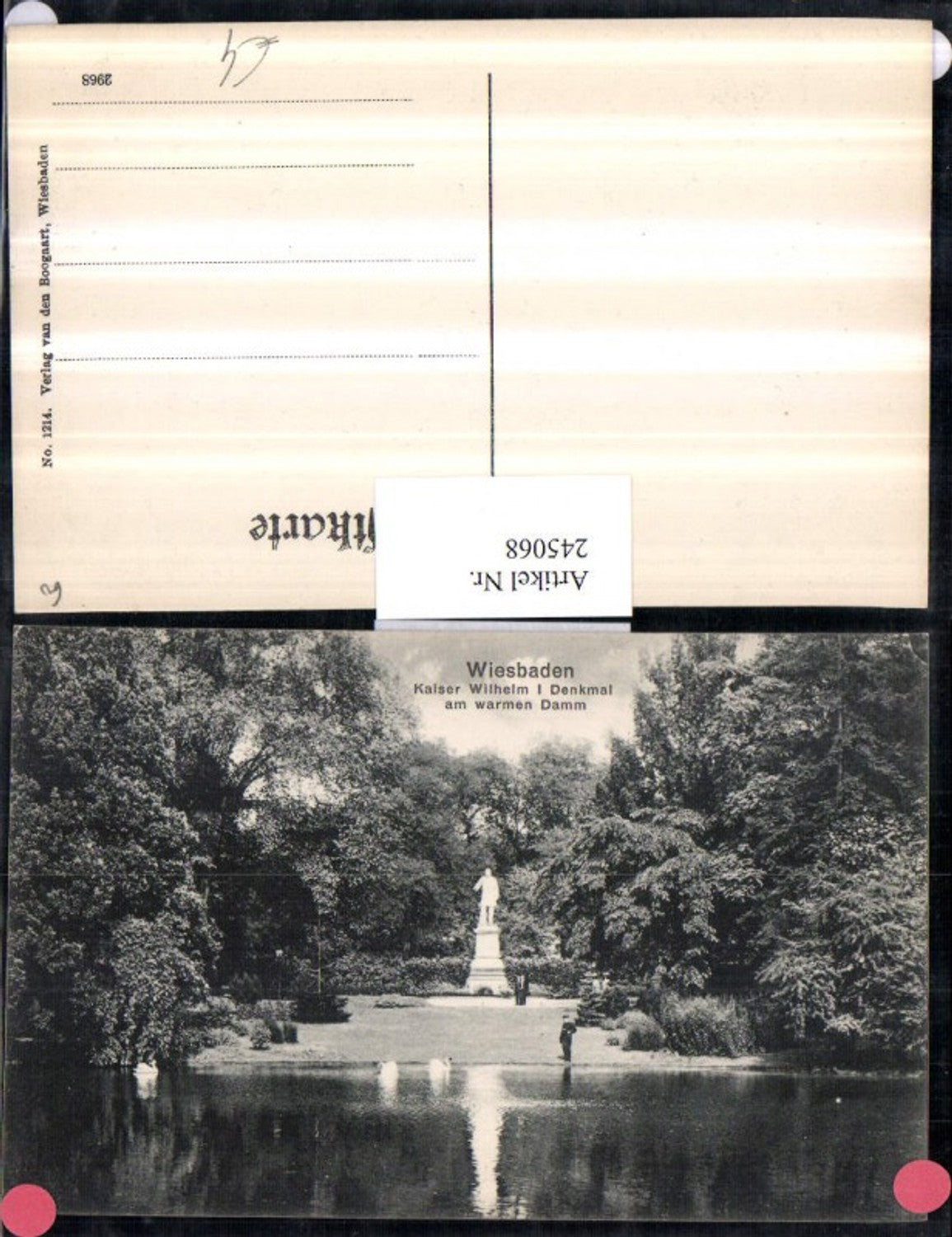 245068,Wiesbaden Kaiser Wilhelm 1 Denkmal am warmen Damm