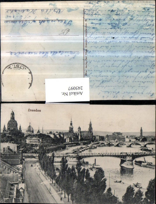245097,Dresden Teilansicht Brücke