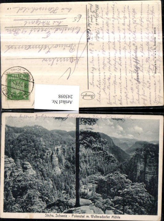 245098,Sächsische Schweiz Polenztal m. Waltersdorfer Mühle pub Stengel u. Co 59414