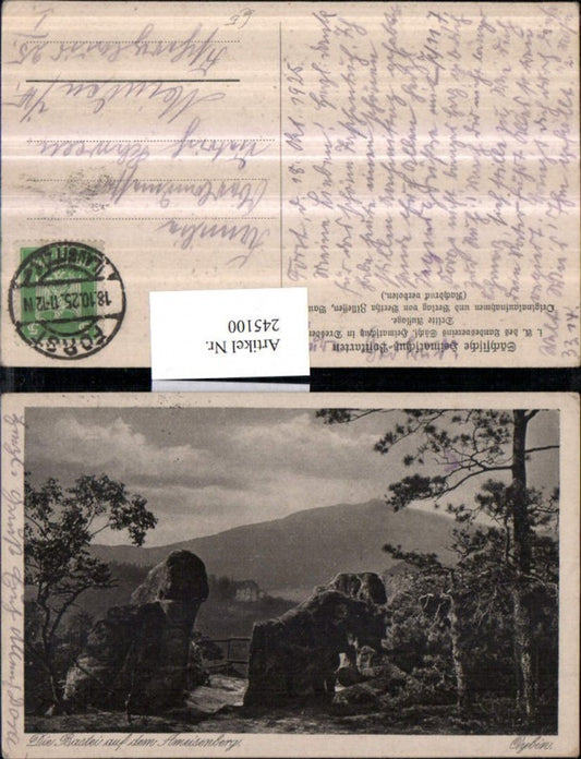 245100,Oybin Die Bastei auf d. Ameisenberg b. Rathen
