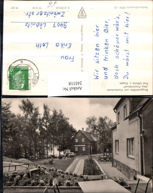 245118,Berggaststätte u. Fremdenheim Neu Friedrichsruh b. Lößnitz im Erzgebirge