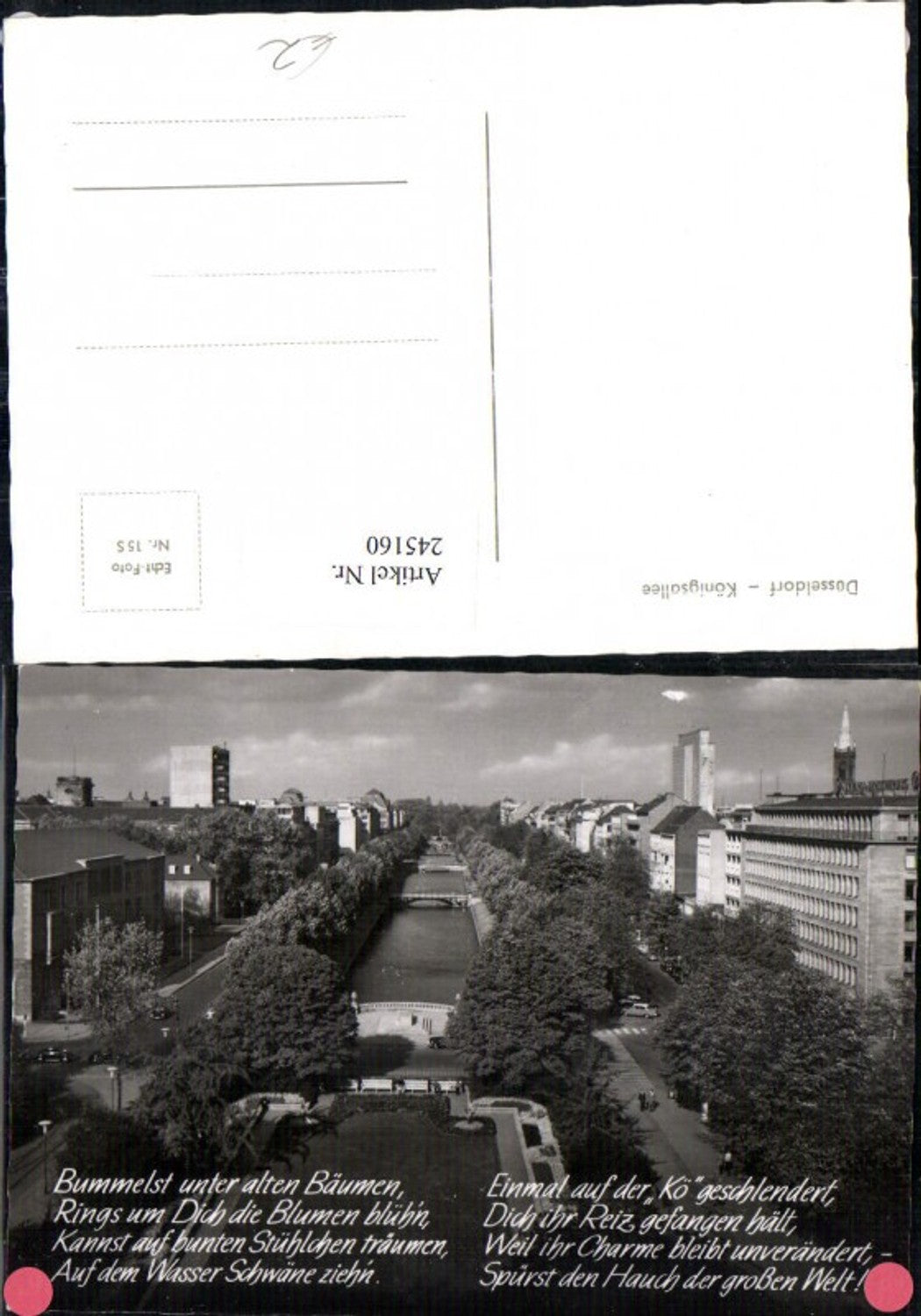 245160,Düsseldorf Königsallee Brücken Gedicht Text