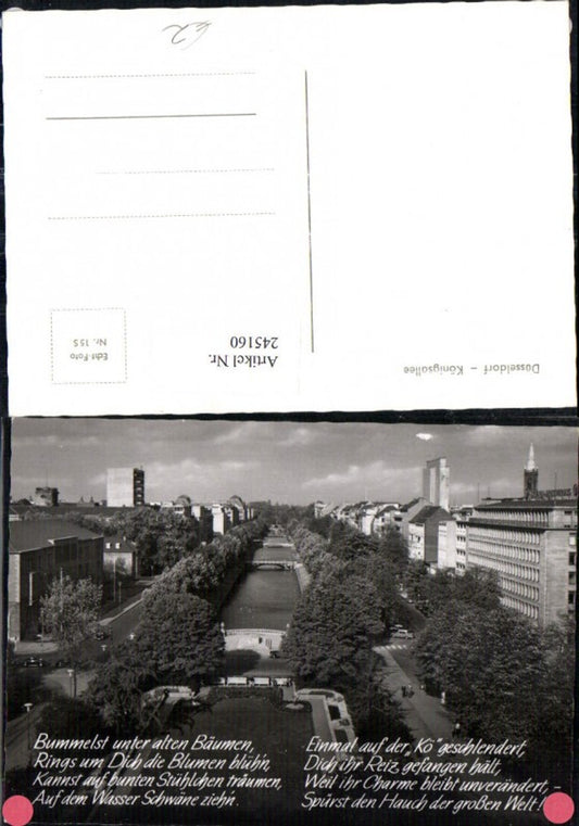245160,Düsseldorf Königsallee Brücken Gedicht Text