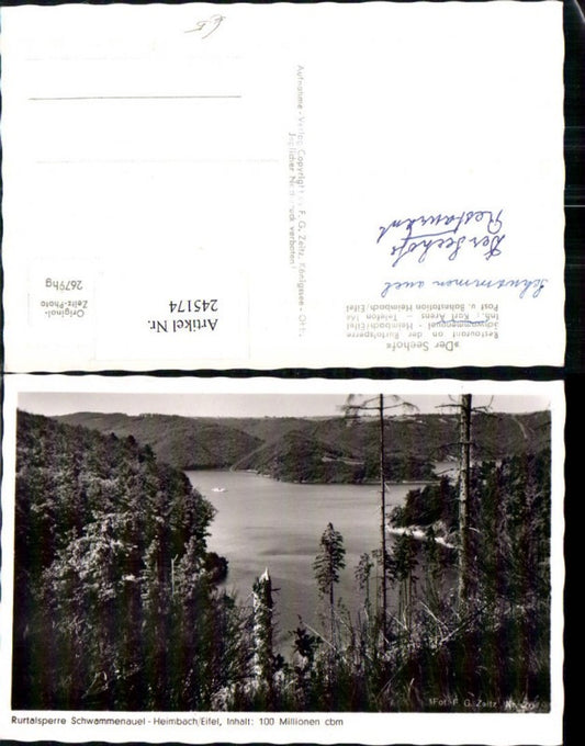 245174,Rurtalsperre Schwammenauel-Heimbach in d. Eifel Partie