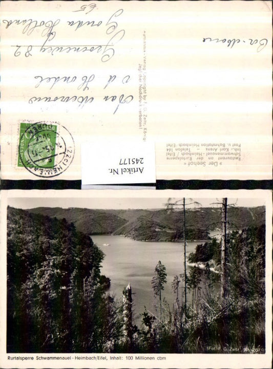 245177,Rurtalsperre Schwammenauel-Heimbach in d. Eifel Partie