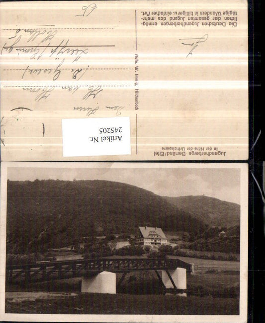 245205,Jugendherberge in Gemünd in d. Eifel b. d. Urfttalsperre