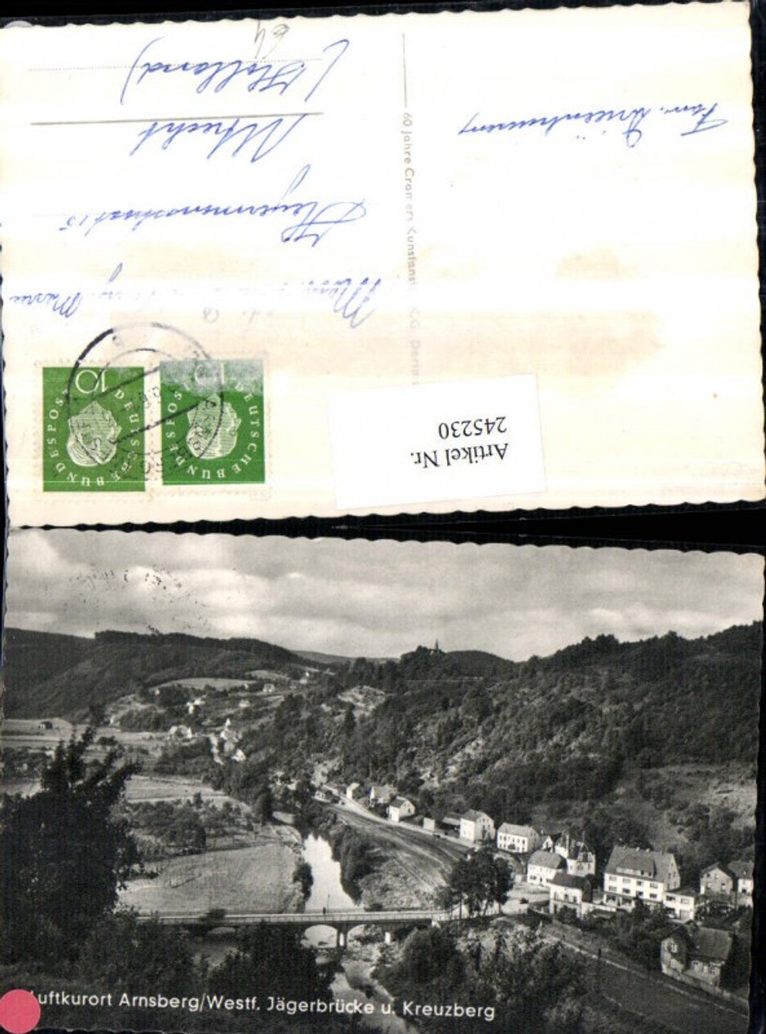 245230,Arnsberg in Westfalen Totale Jägerbrücke u. Kreuzberg