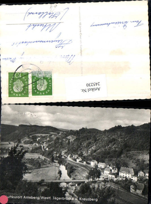 245230,Arnsberg in Westfalen Totale Jägerbrücke u. Kreuzberg