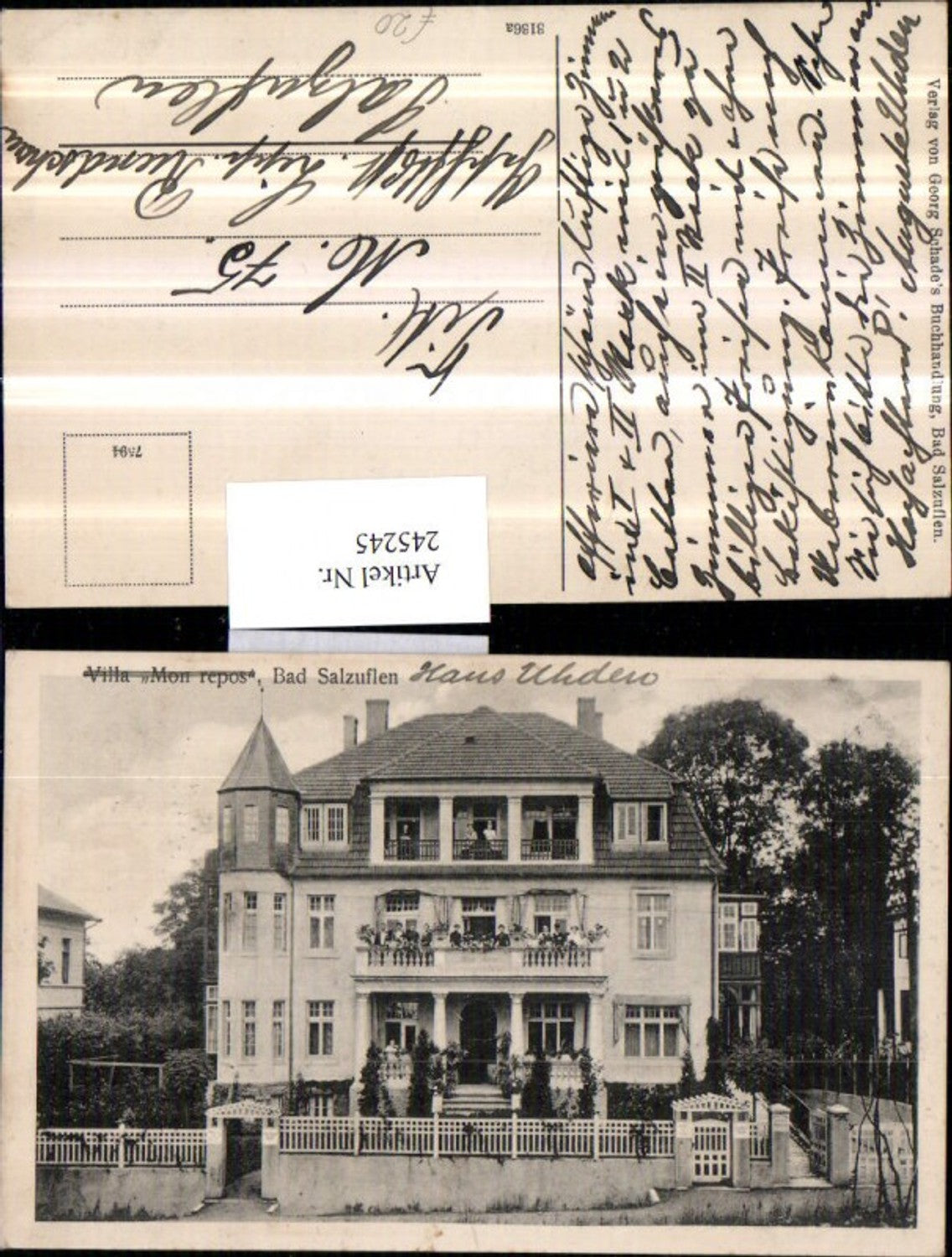 245245,Bad Salzuflen Villa Mon repos Hausansicht