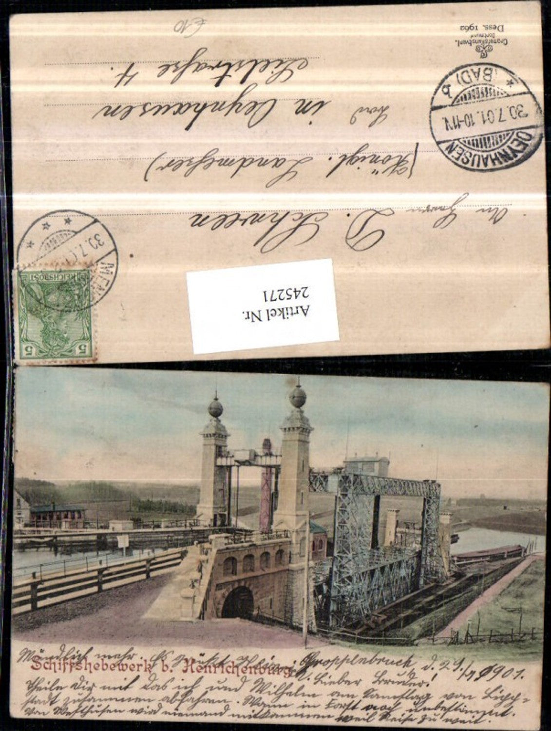 245271,Schiffshebewerk b. Henrichenburg