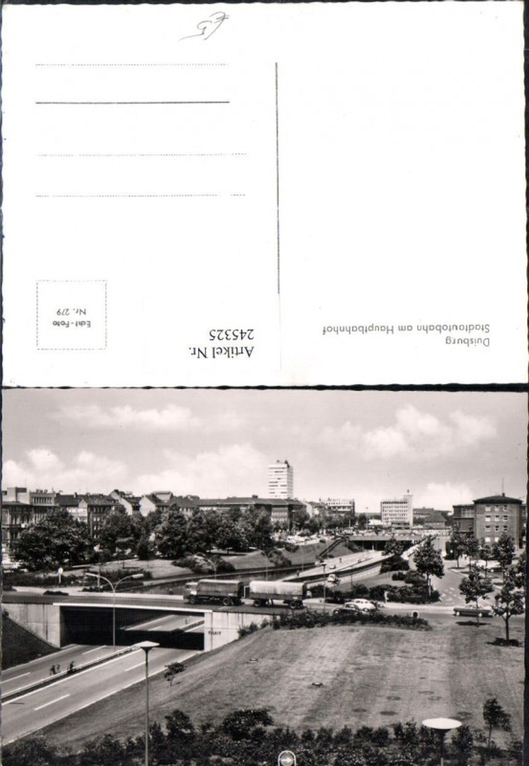 245325,Duisburg Stadtautobahn am Hauptbahnhof