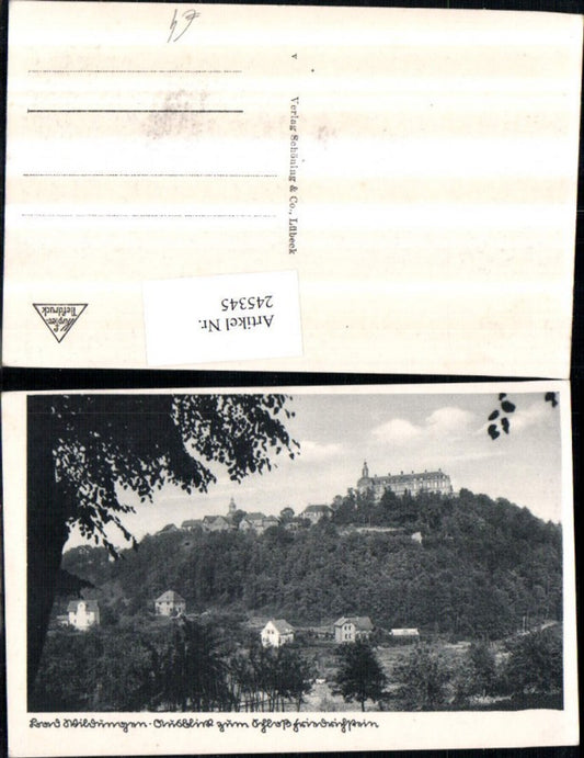 245345,Bad Wildungen Ausblick zum Schloss Friedrichstein