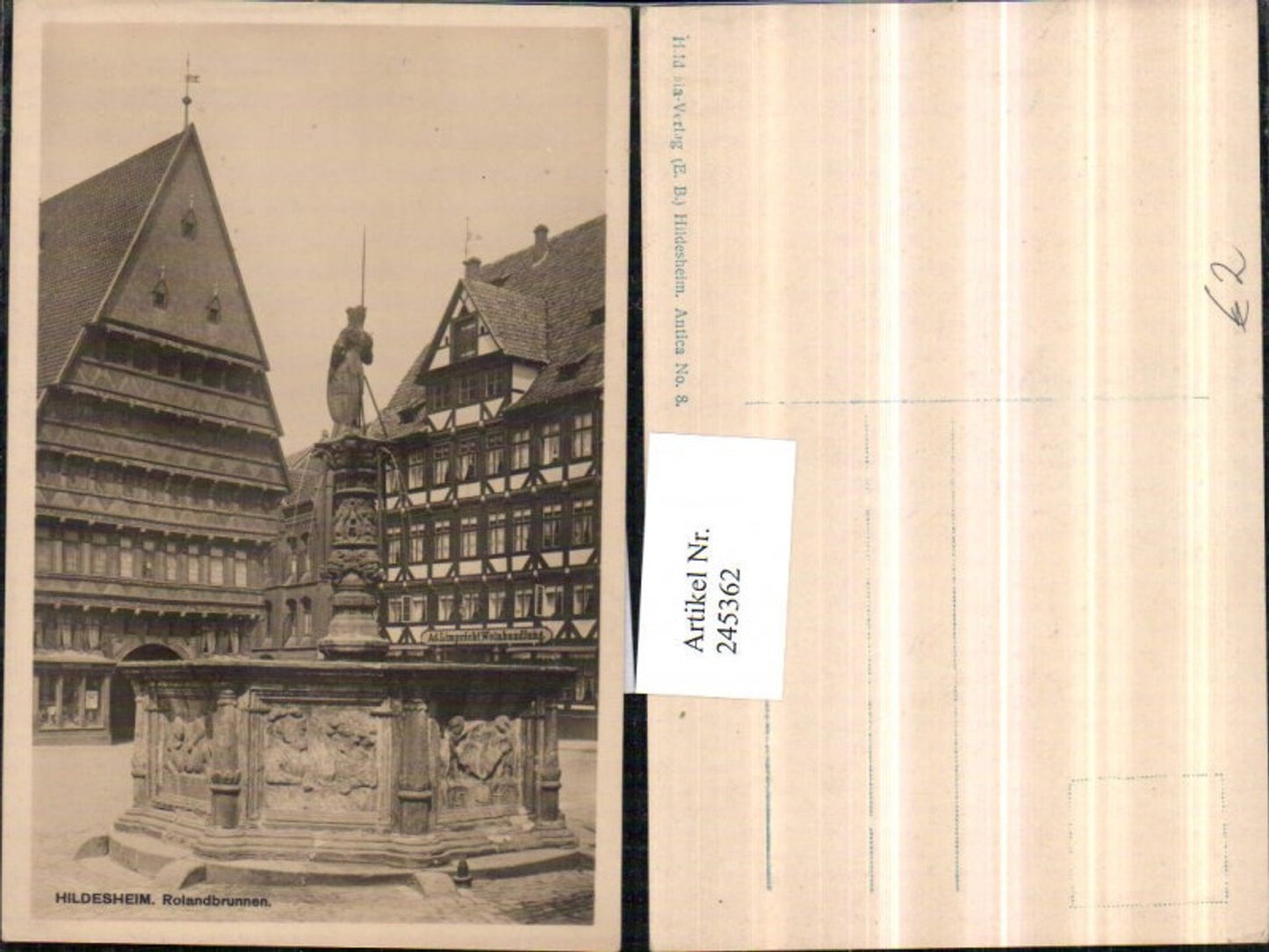 245362,Hildesheim Rolandbrunnen Brunnen